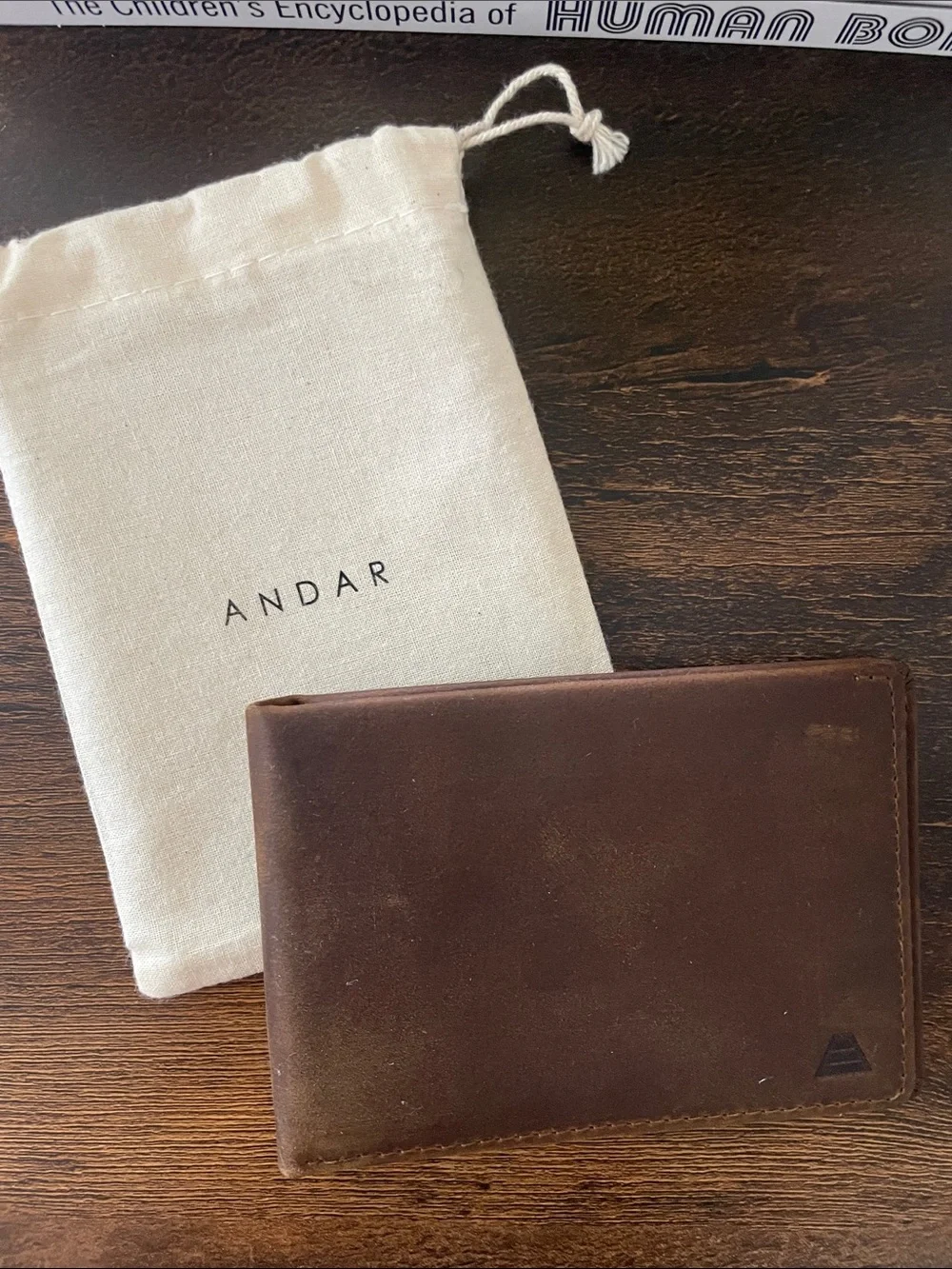 NEW Men's Brown Leather Bifold Wallet